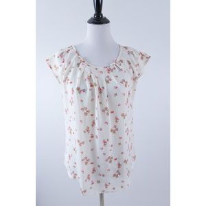 LC Lauren Conrad Floral Blouse